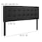 Flash Furniture Headboard, Queen Size, Black Vinyl HG-HB1705-Q-BK-GG - alternate 7